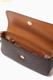  Túi Đeo Chéo Michael Kors Alice Small Flap Crossbody Bag in Logo Canvas Brown 