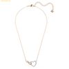  Dây Chuyền, Vòng Cổ Swarovski Hyperbola necklace Infinity and heart - 5518865 