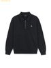 Áo Sweat MLB Basic Small Logo Fleece Half-zip Up Man-to-Man NY (Black) 3AMTB0546-50BKS