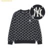 Áo Sweat MLB Classic Monogram Full-Panel Jacquard Man-to-Man NY (Black) 3AMTM0241-50BKS