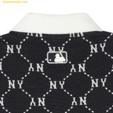  Đầm Polo MLB Women's Diamond Monogram Jacquard Pique Dress NY (Black) 3FOPM0443-50BKS 