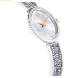  Đồng Hồ Swarovski Crystal Rock oval watch Swiss Made, Crystal bracelet, White, Stainless steel 5656878 