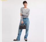  Túi Xách COACH Eliza Top Handle Bag CT852 Đen Trơn 