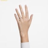  Nhẫn Swarovski Stilla cocktail ring Round cut, White, Silver-tone finish 5717938 