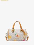  Túi Đeo Chéo Michael Kors Grayson Small Printed Signature Logo Duffel Crossbody Bag Radiant Orange Melange 35S6GGYC1U 