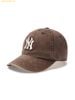 Mũ Lưỡi Trai MLB Heavy Wash Unstructured Ball Cap NY (Brown) 3ACPVV45N-50BRS