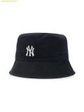  Mũ Bucket MLB Basic One-Point Washed Bucket Hat NY 3AHTB035N-50BKS Đen 