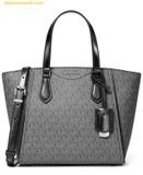  Túi Tote Michael Kors Women's Taryn Convertible Tote Crossbody Handbag Black 