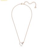  Dây Chuyền, Vòng Cổ Swarovski Lovely necklace Heart, White, Rose gold-tone plated 5636445 