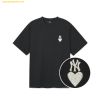  Áo Phông MLB Heart Small Logo Oversized Short Sleeve T-shirt NY (Black) - 3ATSH0143-50BKS 