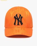  Mũ Bóng Chày MLB Monogram Nylon Jacquard Structure Ball 3ACPM021N-50ORS Màu Cam 