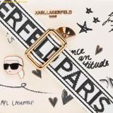  Túi Đeo Chéo Karl Lagerfeld Pari Maybelle Camera Crossbody Trắng Cream LH4ES9BJ 