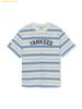 Áo Thun MLB Varsity Stripe Overfit New York Yankees 3ATSV0353-50IVS
