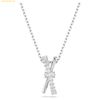 Dây Chuyền Swarovski Hyperbola pendant Mixed cuts, Twist, White, Rhodium plated 5689723