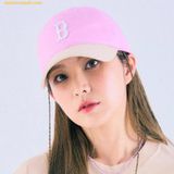  Mũ Lưỡi Trai MLB Basic Coloration Ball Cap Boston Red Sox Hồng 3ACP3303N-43VOS 