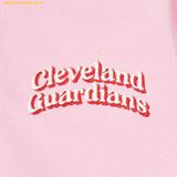  Áo Crop Hodie MLB Women's Varsity Crop Top CLE (L.Pink) 3FTRV0541-45PKL 