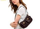  Túi Đeo Vai Coach Twin Turnlock Waverly Bag Black CDZ20 