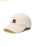  Mũ Lưỡi Trai MLB Rookie Unstructured Ball Cap New York Yankees 3ACP7701N-50IVS Màu Trắng Cream 