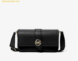  Túi Tote Michael Kors Greenwich Extra-Small Saffiano Leather Sling Crossbody Bag Đen 