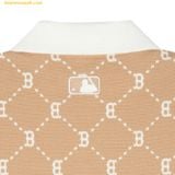  Đầm Polo MLB Women's Diamond Monogram Jacquard Pique Dress BOS (L.Camel) 3FOPM0443-43CAL 