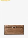  Ví Dài Michael Kors Carson Large Patent Crocodile Embossed Wallet Driftwood 35F5S2ZE3A 