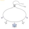  Vòng Tay, Lắc Tay Swarovski Magic bracelet Snowflake, Blue, Rhodium plated 5734244 