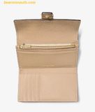  Ví Gập Michael Kors Nolita Medium Pebbled Leather Tri-Fold Wallet Camel 32F4GY5E8L 