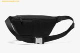  Túi Đeo Hông Michael Kors Men's Grey Cooper Logo Belt Bag Đen Logo 