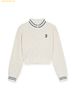  Áo Cardigan MLB Women's Classic Monogram Chenille Zip-Up Cardigan BOS (Cream) 3FKCM0344-43CRS - Trắng Kem 
