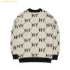  Áo Khoác Cardigan MLB Diamond Monogram Full-Panel Pattern Cardigan NY (Cream) - 3AKCM0224-50CRS 