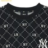  Áo Sweater MLB Dia Monogram Allover Jacquard Comfortable Fit New York Yankees 3AMTM0134-50BKS 