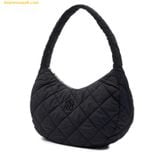  Túi Đeo Chéo Chần Bông MLB Quilted Hobo Bag Large New York Yankees Black 3ABQL0936-50BKS Đen 