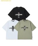  Áo Phông Life Work Hip Dog Applique Short Sleeve T-shirt LK262TS506 