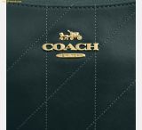  Túi Đeo Vai Coach Teri Shoulder Bag With Quilting Dark Teal CDP32 