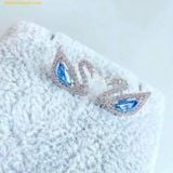  Dây Chuyền Và Bông Tai Swarovski Dazzling Swan Blue Swan Earrings and Necklace Set 5521471 