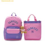  Balo MLB Backpack Children's School Bag Set Varsity Series New York Yankees 7ABKV014N-50VOS màu Hồng 