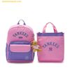 Balo MLB Backpack Children's School Bag Set Varsity Series New York Yankees 7ABKV014N-50VOS màu Hồng