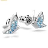  Bông Tai, Khuyên Tai Swarovski Idyllia Lilia stud earrings Butterfly, Blue, Rhodium plated 5662183 