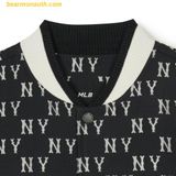 Áo Khoác MLB Jacket Baseball Jacket Monogram Series New York Yankees 3AJPM0141 Đen 