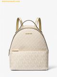  Balo Michael Kors Sheila Medium Two-Tone Signature Logo Backpack Pale Gold 35F4G6HB6M 