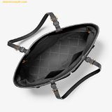  Túi Tote Michael Kors MK Jet Set Medium Pocket Tote Bag 35F3GTVT8B Màu Đen 