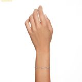  Lắc Tay Swarovski Remix Collection strand Round cut, White, Rhodium plated 5663545 