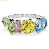  Nhẫn Swarovski Gema ring Mixed cuts, Multicolored, Rhodium plated 5708940 