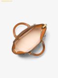  Túi Tote Michael Kors Taryn Small Signature Logo and Leather Convertible Crossbody Bag 32F4GTBC1B Vanila 