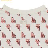  Áo Phông MLB Classic Monogram Full-Panel Pattern Short-Sleeve T-Shirt LA (Cream) 3ATSM1133-07CRS Trắng Cream 