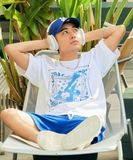  Áo Phông MLB Paisley Big Logo One-Point Short-Sleeve T-Shirt LA (White) 3ATSI0133-07WHS 