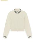  Áo Cardigan MLB Women's Classic Monogram Tonton Zip-Up Cardigan New York Yankees 3FKCM0154-50CRS - Trắng Kem 
