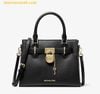 Túi Xách Michael Kors Small leather Hamilton satchel bag 35T1GHMS1L Đen Trơn