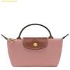 Túi Xách Longchamp Le Pliage Original Pouch With Handle Rosethe Size Mini (Pink Tea) - Recycled canvas