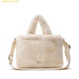  Túi Tote MLB Wms Basic Fur Fleece Tote Bag Boston Red Sox 3AORS0536-43BGL 